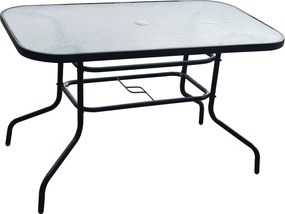 TRENDIE Záhradný stôl so sklom 120x70cm