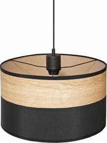Luster na lanku ALBA 1xE27/15W/230V pr. 25 cm čierna/hnedá