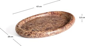 Mramorová dekoratívna tácka 28x43 cm Lenorel – Kave Home