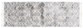 Kusový koberec shaggy Tizoc sivý atyp 80x300cm