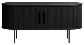 Čierny TV stolík v dekore duba 120x56 cm Nola – Unique Furniture