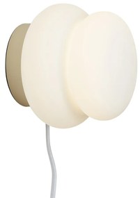 Japandi stolná lampa béžová s opálovým sklom 15cm - Kumo