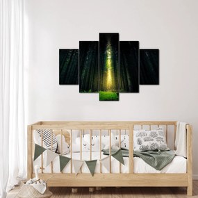 Obraz temného lesa (150x105 cm)