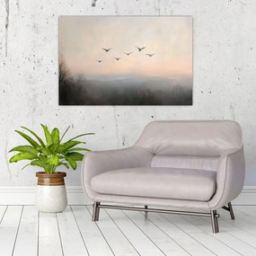 Obraz - Hejno vtákov (90x60 cm)
