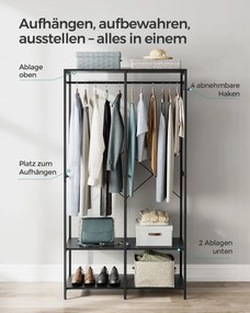 Otvorená šatníková skriňa RGR004B56