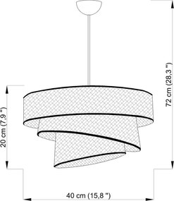 Závesná lampa, Couper - Powder, Gold