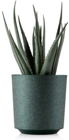PLASTOVÝ KVETINÁČ ALOE TX 19,5X20 CM TMAVOZELENÁ