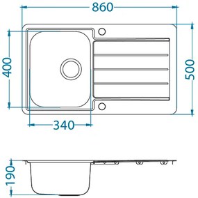 ALVEUS CZ LINE 20 MAXIM I - jednoduchý sifon F