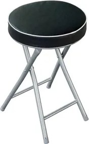 Stolička Ella, čierna ekokoža%