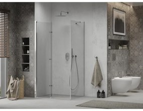 Mexen Lima, sprchovací kút 90 (dvere) x 80 (stena) cm, 6mm číre sklo, chrómový profil, 856-090-080-01-00