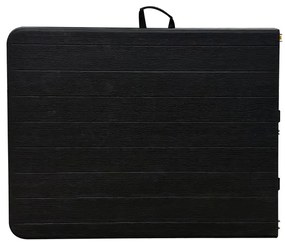 Autronic BONTEC Záhradný stôl, kov, plast, čierna, AZ-K1003 BK Farba: Čierna