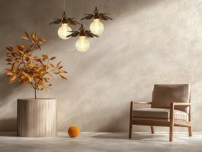 Bohemia-Design - Závesné svietidlo na lankách 1xE27/60W/230V bronzové