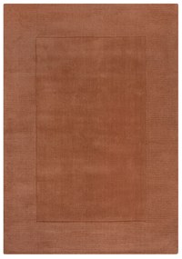 Flair Rugs koberce Kusový ručne tkaný koberec Tuscany Textured Wool Border Orange - 160x230 cm