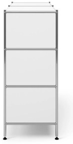 Kovová komoda »CN3« so 6 zásuvkami, biela