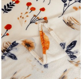 Mikroplyšová baránková deka PAPAVA, krémová Rozmer: 200 x 220 cm