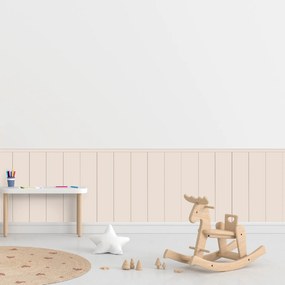 PIPPER. Textilná samolepiaca tapeta - Obdĺžnik - Hnedá farba Farba: Bledá, Veľkosť: 60 cm