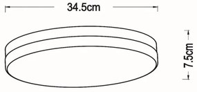 Lucide 79111/36/30 - LED Kúpeľňové svietidlo BISKIT LED/24W/230V IP44 čierna