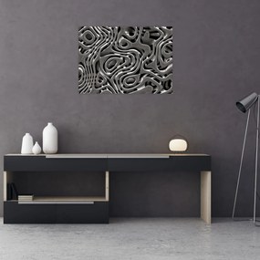 Sklenený obraz - Metalická abystrakcia (70x50 cm)