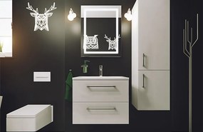 Comodo Kúpeľňová skrinka s keramickým dvojumývadlom Emilio W 120
