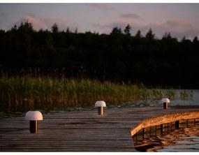 Čierna hliníková LED stmievateľná stolová lampa (výška 22 cm) Harvest – Zone