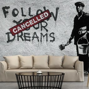 Artgeist Fototapeta - Dreams Cancelled (Banksy) Veľkosť: 100x70, Verzia: Premium