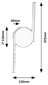 Rabalux 71122 - LED Nástenné svietidlo SABIRA LED/8W/230V 4000K