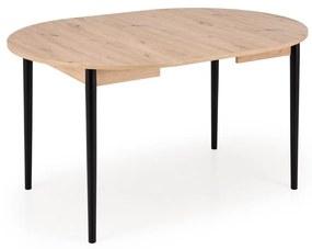 Rozkladací jedálenský stôl Pivot 102/141 cm dub artisan/čierny buk