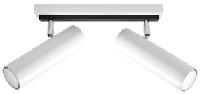 Sollux Bodové svietidlo DIREZIONE 2xGU10/40W/230V biela SL.0496