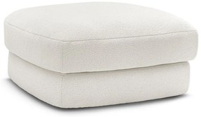 Biela podnožka z textílie buklé Leonore – Bobochic Paris