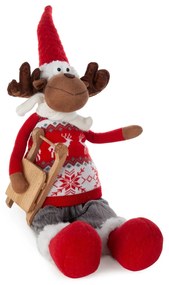 VIANOČNÁ FIGÚRKA REINDEER 62 CM VIACFAREBNÁ