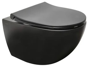 WC závesné VitrA Sento SmoothFlush vrátane sedátka, zadný odpad 7848-083-6147