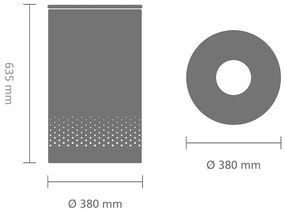 Brabantia Kôš na bielizeň 60L Matná ocel plastové veko