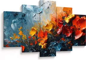 Obraz - Abstraktná maľba kvetov III. (150x105 cm)