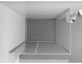 Mexen Exo, sprchovací kút s krídlovými dverami 130 x 85 cm, 6mm číre sklo, chrómový profil, 819-130-085-01-00