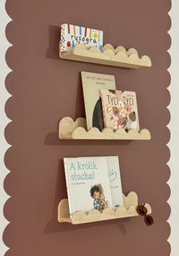 Závesná polica 4v1 s nastaviteľným volánom Biela