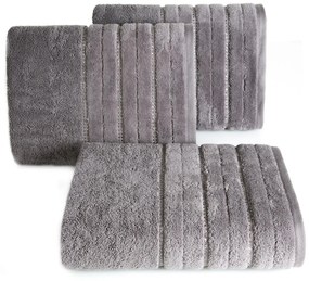 BAVLNENÝ UTERÁK IKAR4 SADA 6KS 50X90 CM STRIEBORNÁ