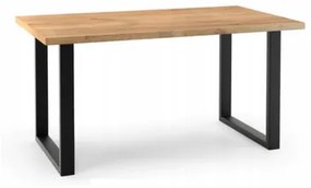 Jedálenský stôl BOLO - dub artisan/čierna