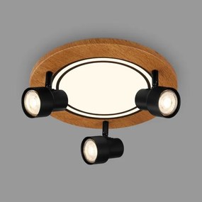 Brilo - LED Stropné svietidlo LED/12W/230V + 3xGU10/9W 3000K