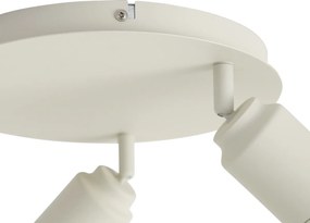 Moderné zapustené bodové svietidlo béžové 3-svetlá IP44 - Ducha