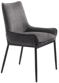 Tmavosivá jedálenská stolička Calgary – Unique Furniture