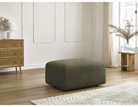 Zelená podnožka z textílie bouclé Tina – Bobochic Paris