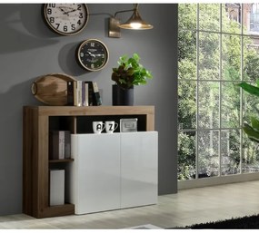 Komoda LENOR biela/dub