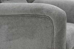 FINES sivé kreslo ušiak Aladin