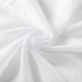 Voál biely s olovkom vzor Prší - ZAC-031 výška 295 cm Iba metráž