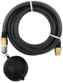 Odsávacia hadica s mosadznými spojkami, čierna 1,1" 15 m, PVC