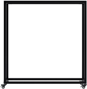 Stojan na drevo Hilta s kolieskami 25x100x100 cm - čierna