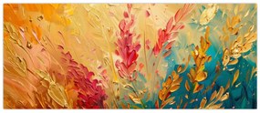 Obraz - Maľba poľa (120x50 cm)