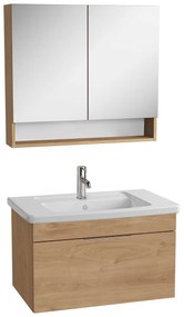 Kúpeľňová skrinka s umývadlom VitrA Mia 85x50x43 cm zlatý dub mat 10149