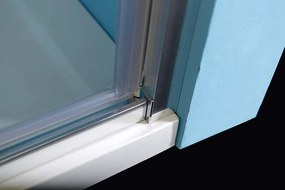 Polysan Polysan, EASY LINE otočné sprchové dvere 880-1020mm, číre sklo, EL1715