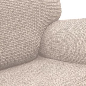 Super strečové poťahy RUBINIA smotanová kreslo (š. 70 - 110 cm)